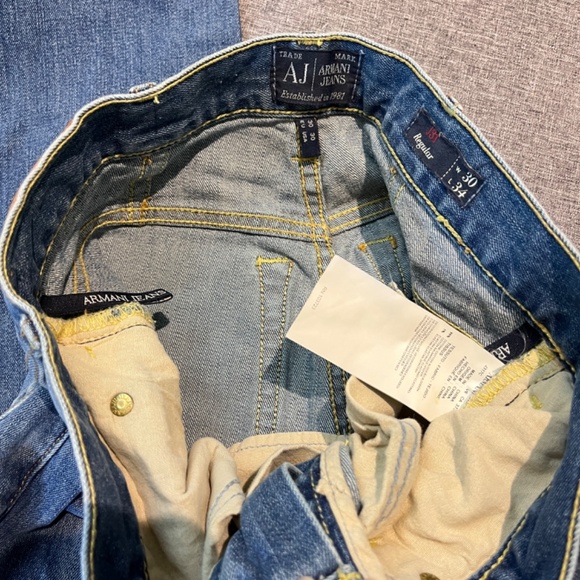 Armani Jeans J31 Regular Straight Jeans - Men's Size 30*34 - Blue - Picture 5 of 12